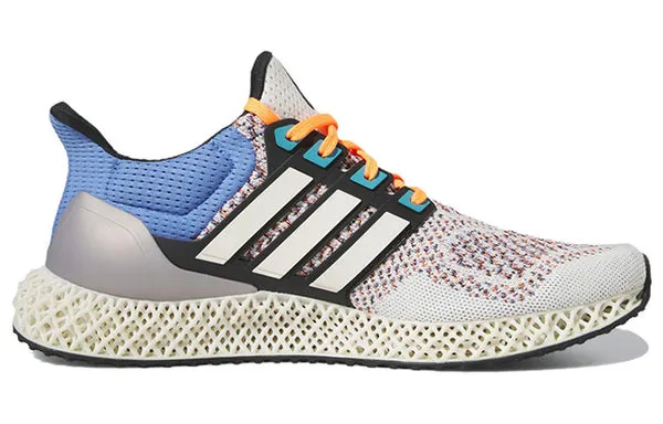 Adidas Ultra 4D Running Shoes 'Chalk White Blue Fusion', white