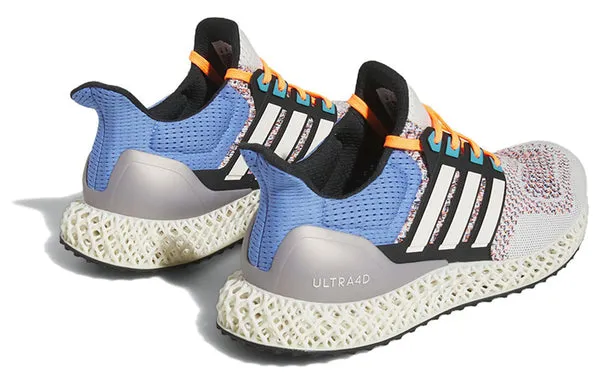 Adidas Ultra 4D Running Shoes 'Chalk White Blue Fusion', white