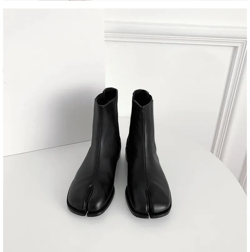 Aesthetic Gal Split Toe Chelsea Boots
