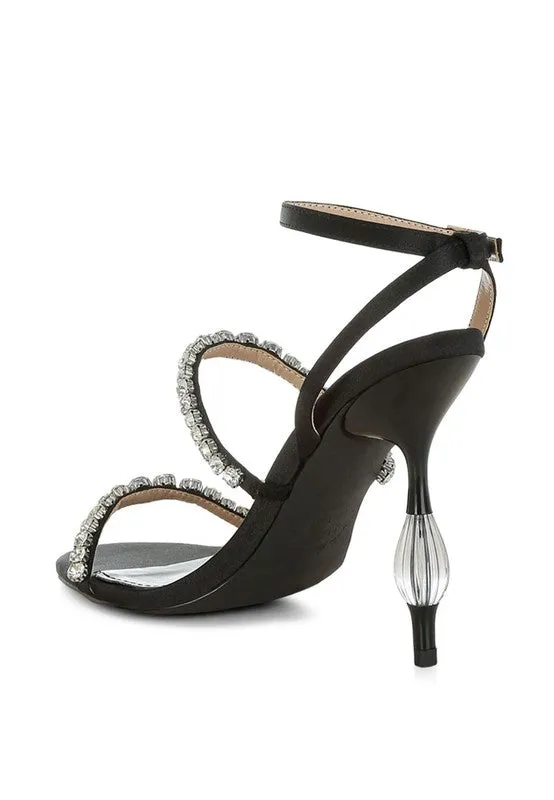 Aragon Diamante Embellished Fantasy Heel Sandals