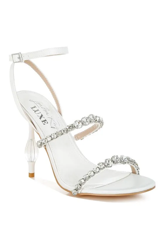 Aragon Diamante Embellished Fantasy Heel Sandals