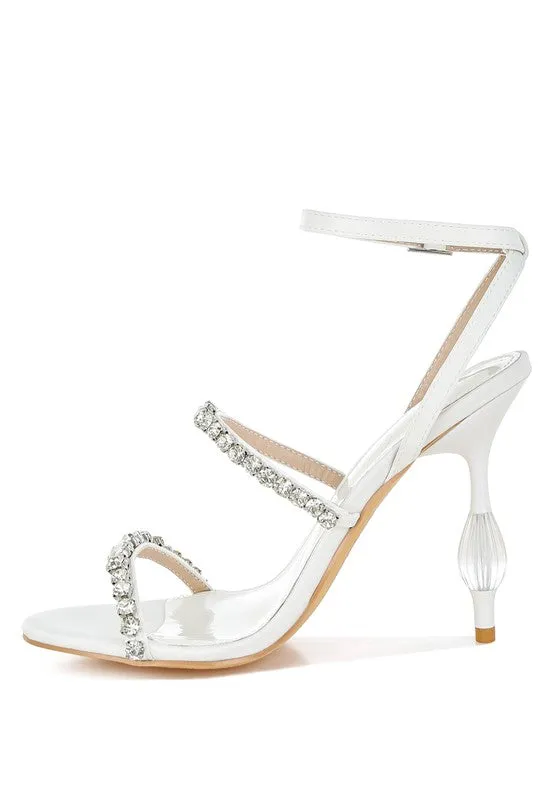 Aragon Diamante Embellished Fantasy Heel Sandals