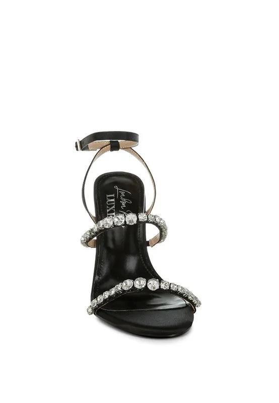 Aragon Diamante Embellished Fantasy Heel Sandals