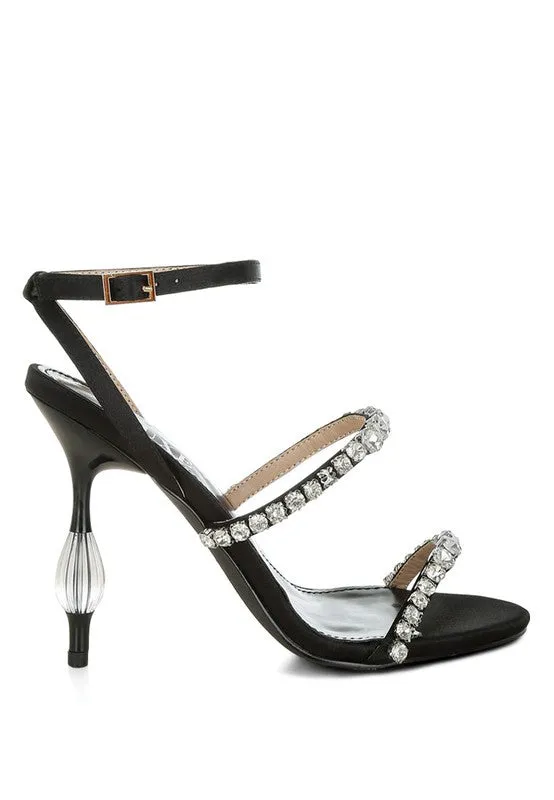 Aragon Diamante Embellished Fantasy Heel Sandals