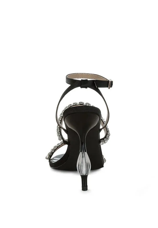 Aragon Diamante Embellished Fantasy Heel Sandals
