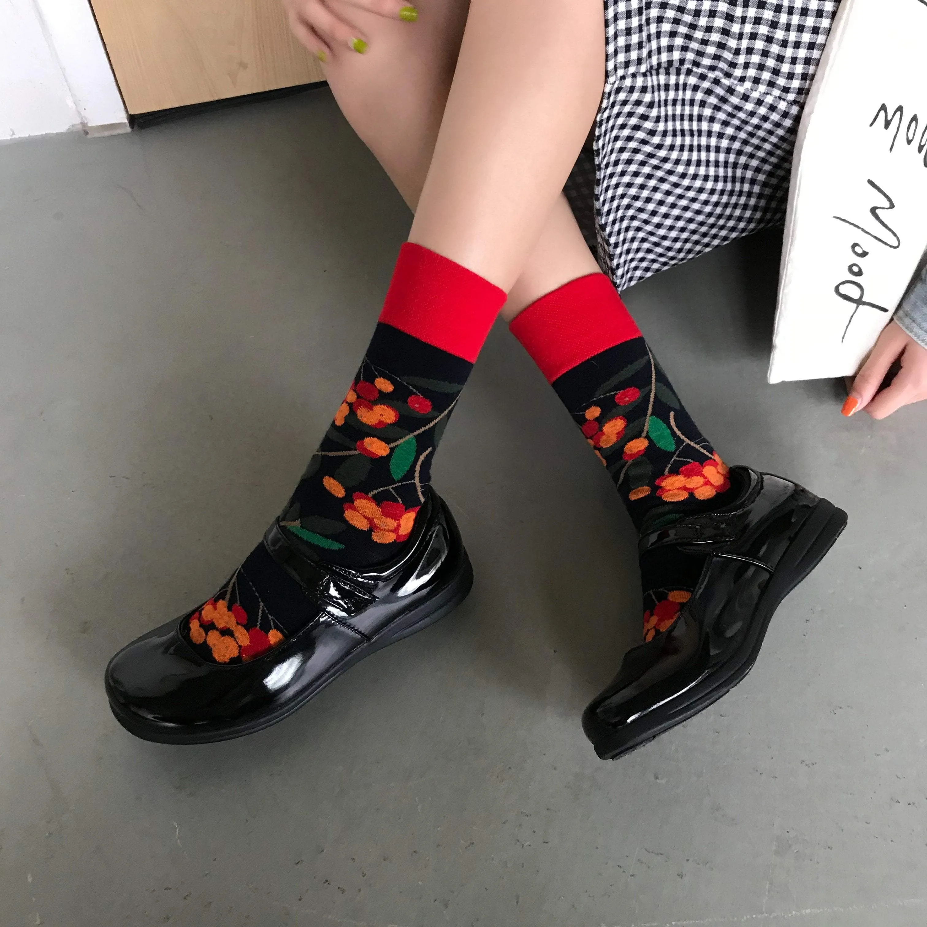 Black Kawaii Vintage Aesthetic Pu Leather Sandals