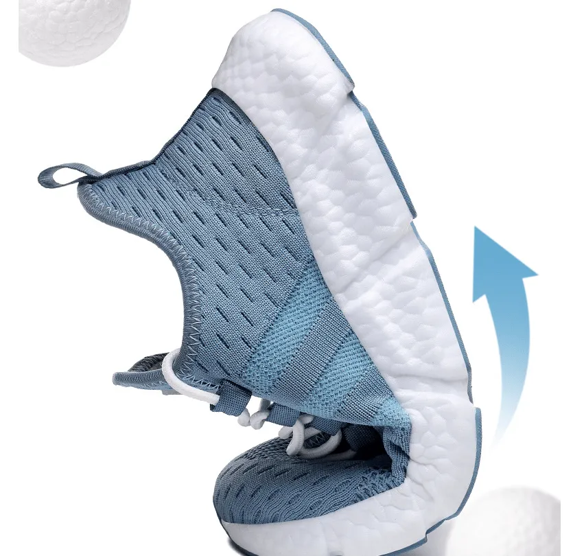 Breathable Thin Popcorn Sports Casual Men's Running Shoes