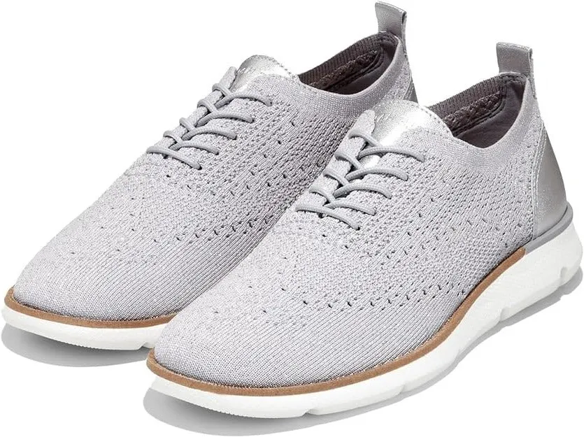Cole Haan 4.Zerogrand Stitchlite Microchip/Silver Metallic Slip On Flat Sneakers