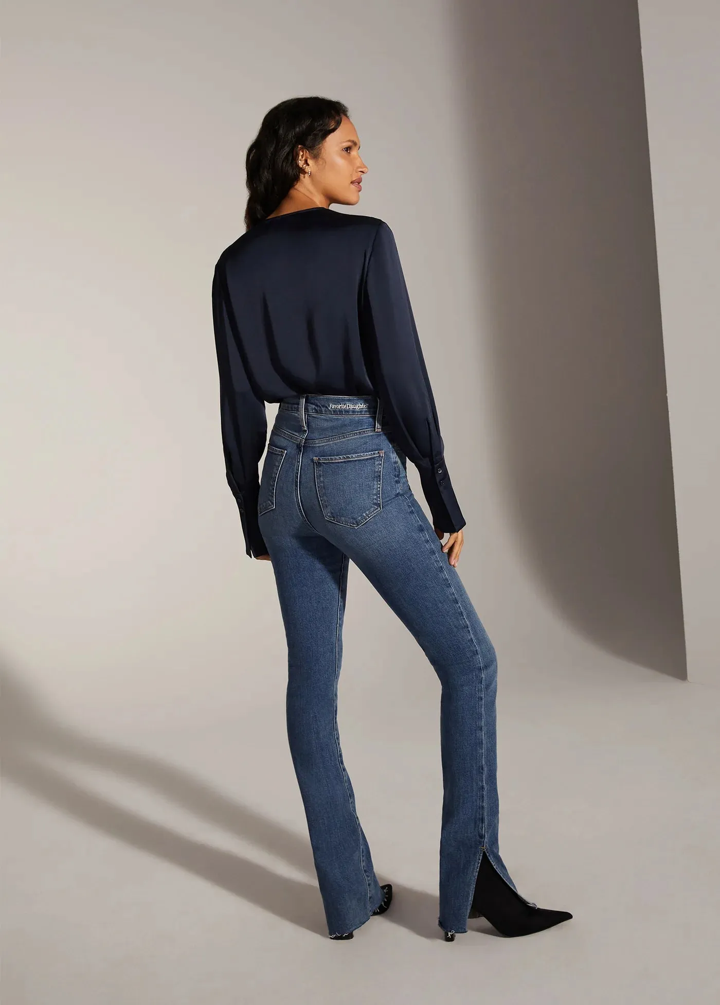 Favorite Daughter The Date Blouse Navy