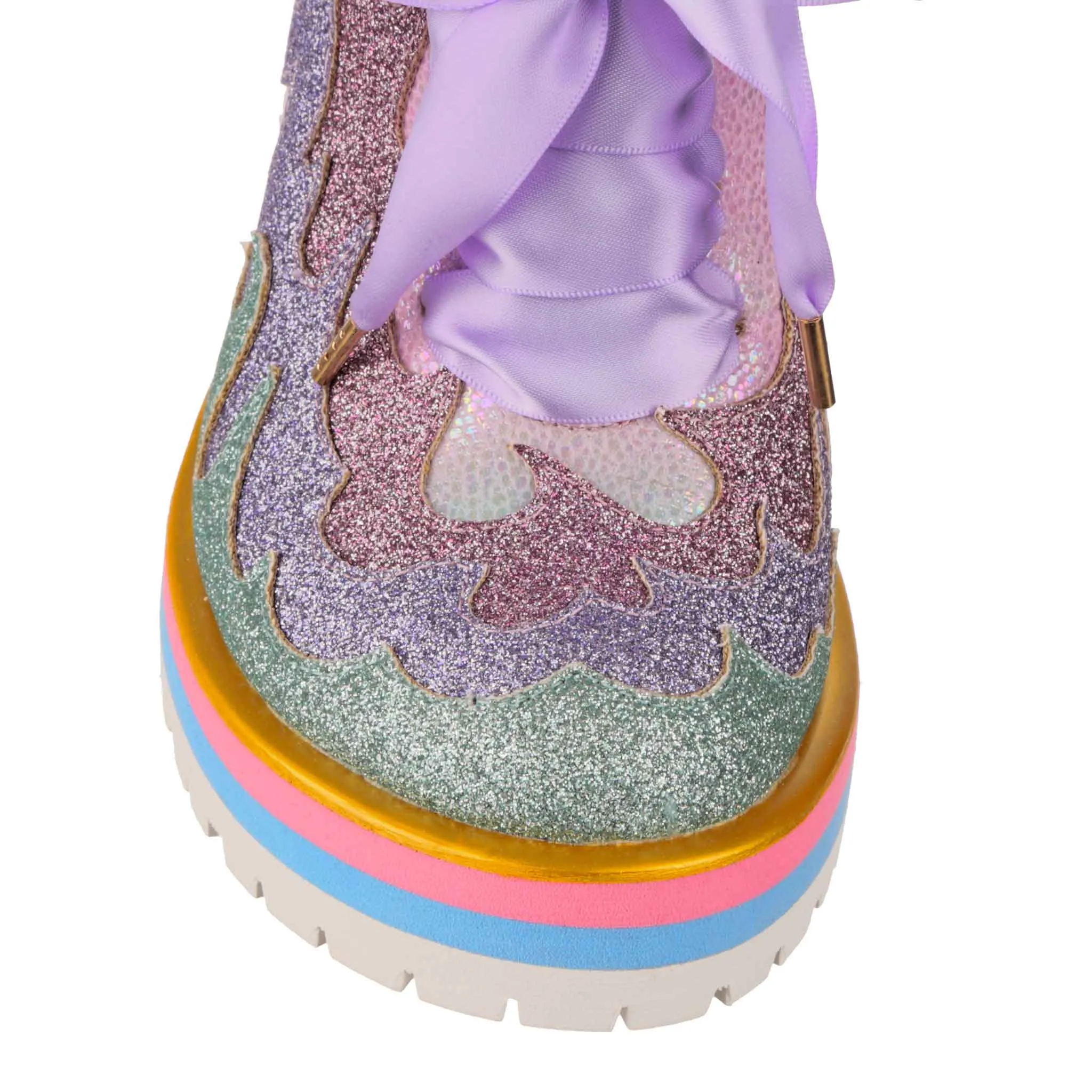 Irregular Choice Womens Flaming Hot High Heel - Lilac