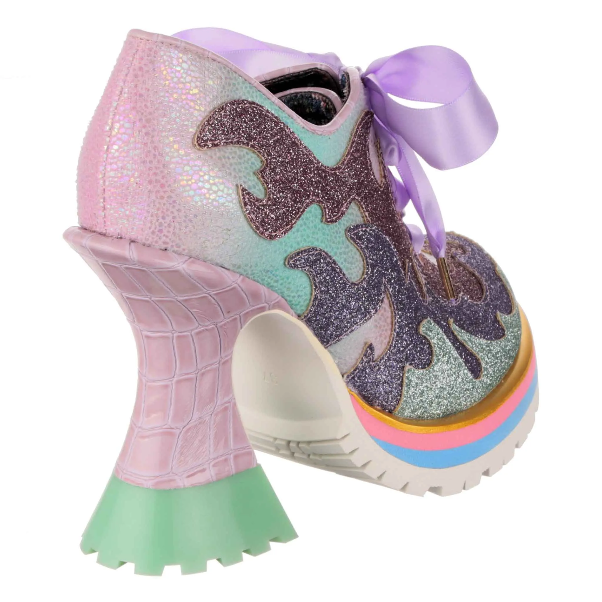 Irregular Choice Womens Flaming Hot High Heel - Lilac