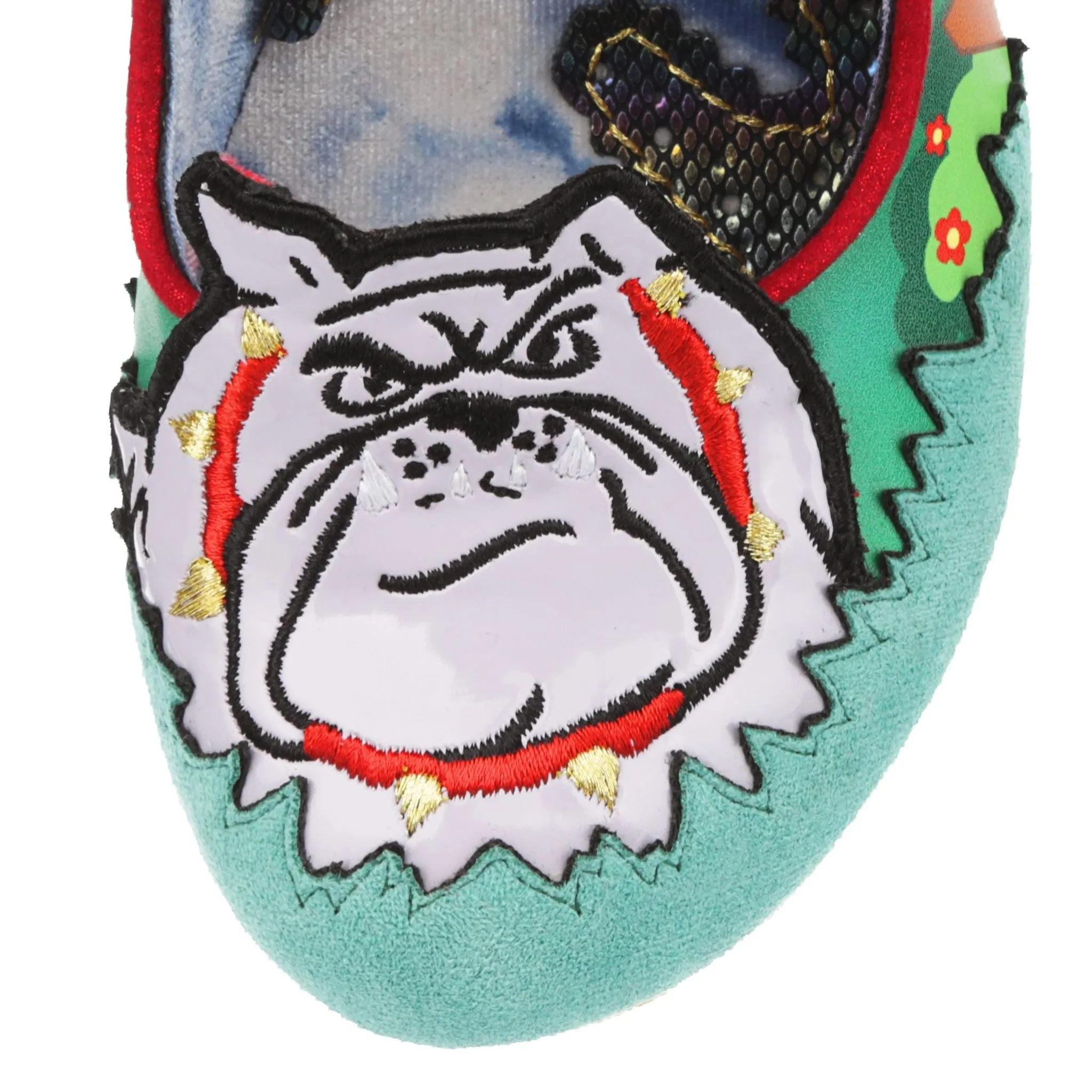 Irregular Choice Womens Top Dog High Heel - Green Multi