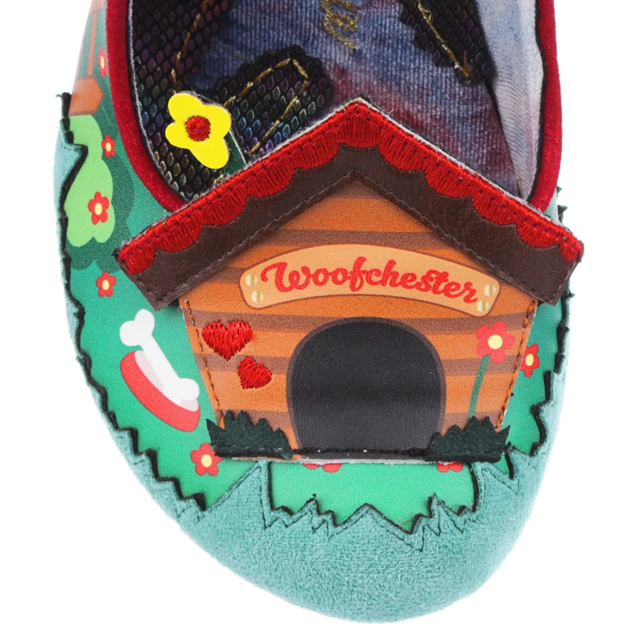 Irregular Choice Womens Top Dog High Heel - Green Multi