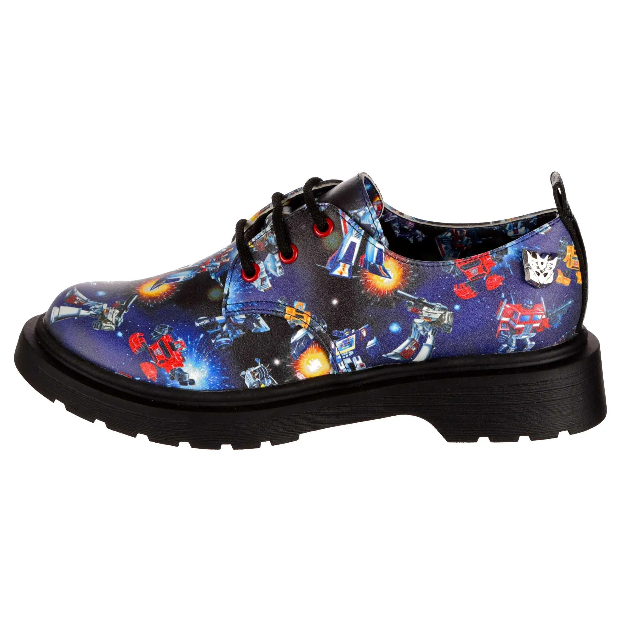 Irregular Choice Womens Transformers Colossal Combat Shoe - Black