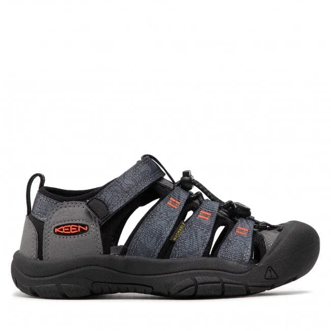 Keen Kids Newport H2 Sandals- Steel Grey/ Black