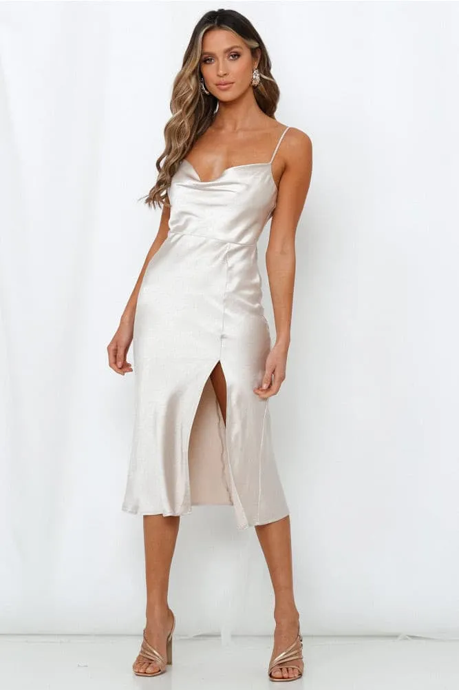 Midi Champagne dress