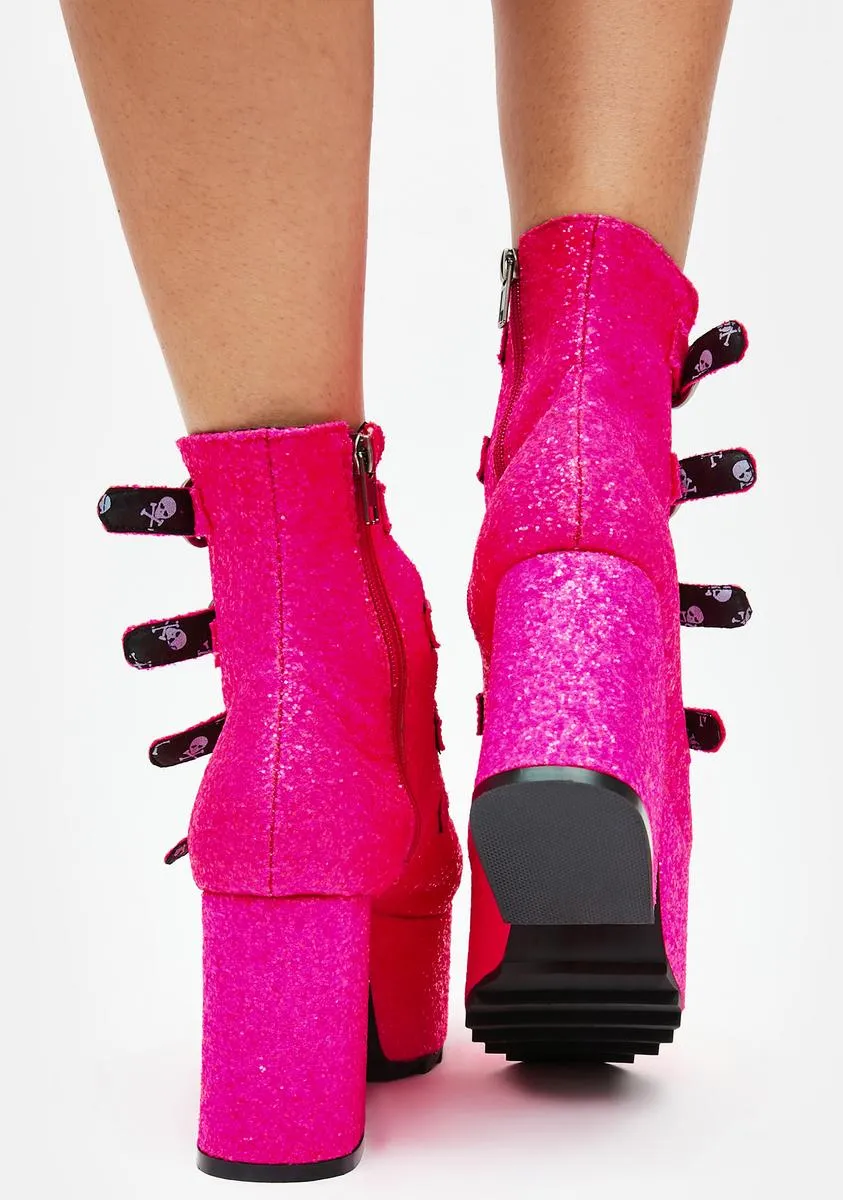 Pink Moonlight Sonata Platform Heels