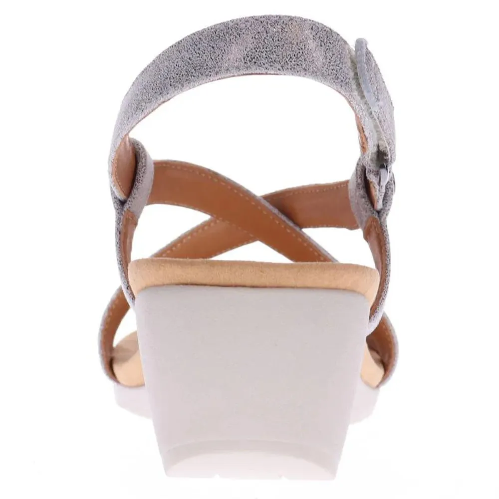 Revere Luxor Gold Wash Wedge Sandal (Women's)