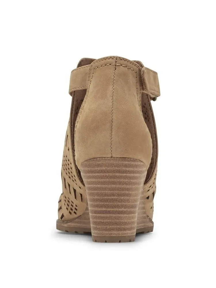 Rockport Womens Cobb Hill Lucinda Perforated Bootie Tan CH9707