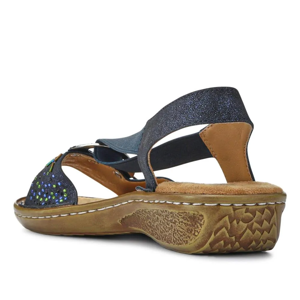 Sleek Elasticated Sandals - WBINS41047 / 327 107