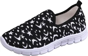 Slip on Walking Shoes Women Memory Foam Non Slip Comfortable Running Shoes Breathable Mesh Sports Workout Tennis Shoes Lightweight Fashion Sneakers