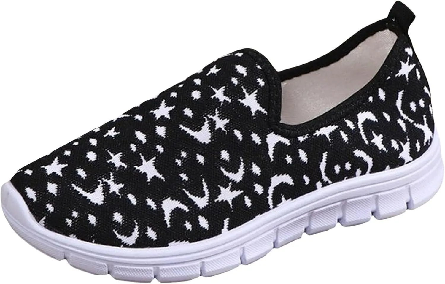 Slip on Walking Shoes Women Memory Foam Non Slip Comfortable Running Shoes Breathable Mesh Sports Workout Tennis Shoes Lightweight Fashion Sneakers