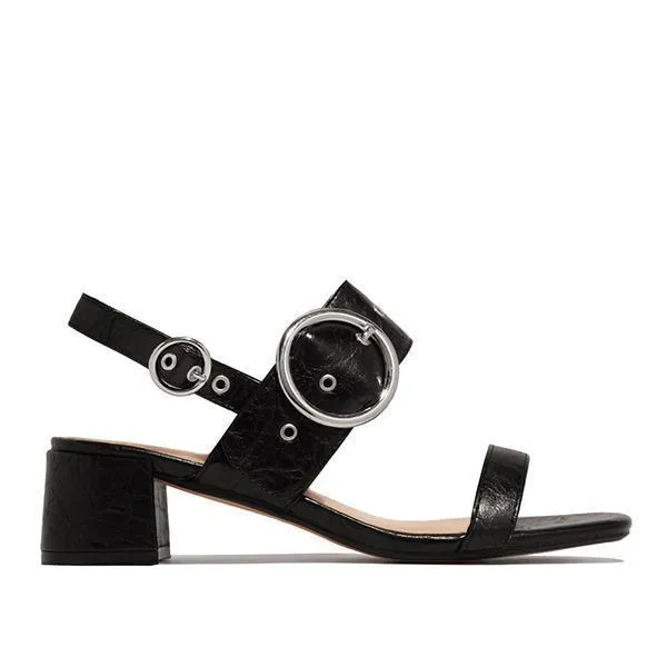 Sohiwoo  Imily Bela Women's Ankle Adjustable Buckle Closure Low Heel Sandals