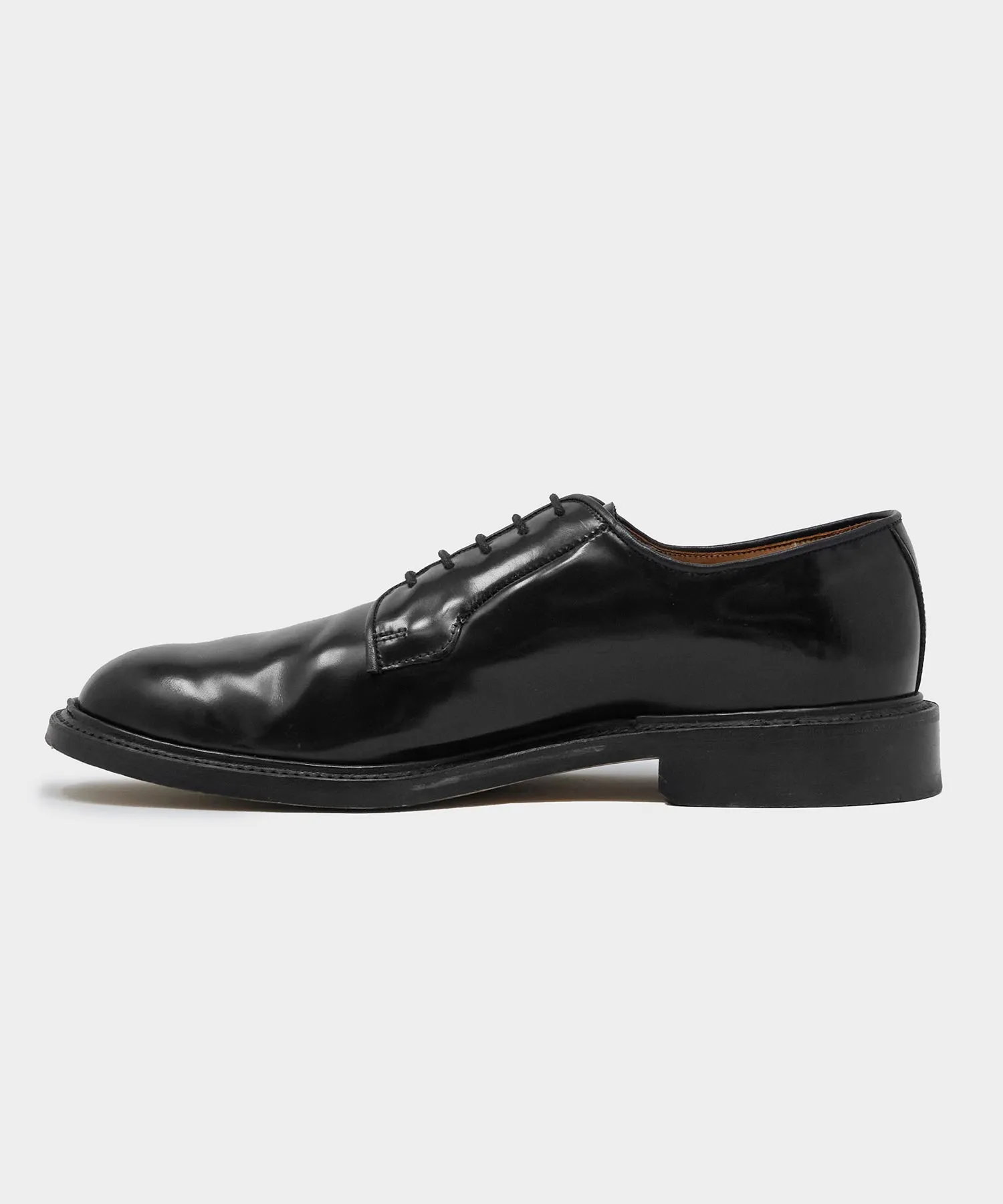 Todd Snyder x Sanders Gibson Derby in Black Leather