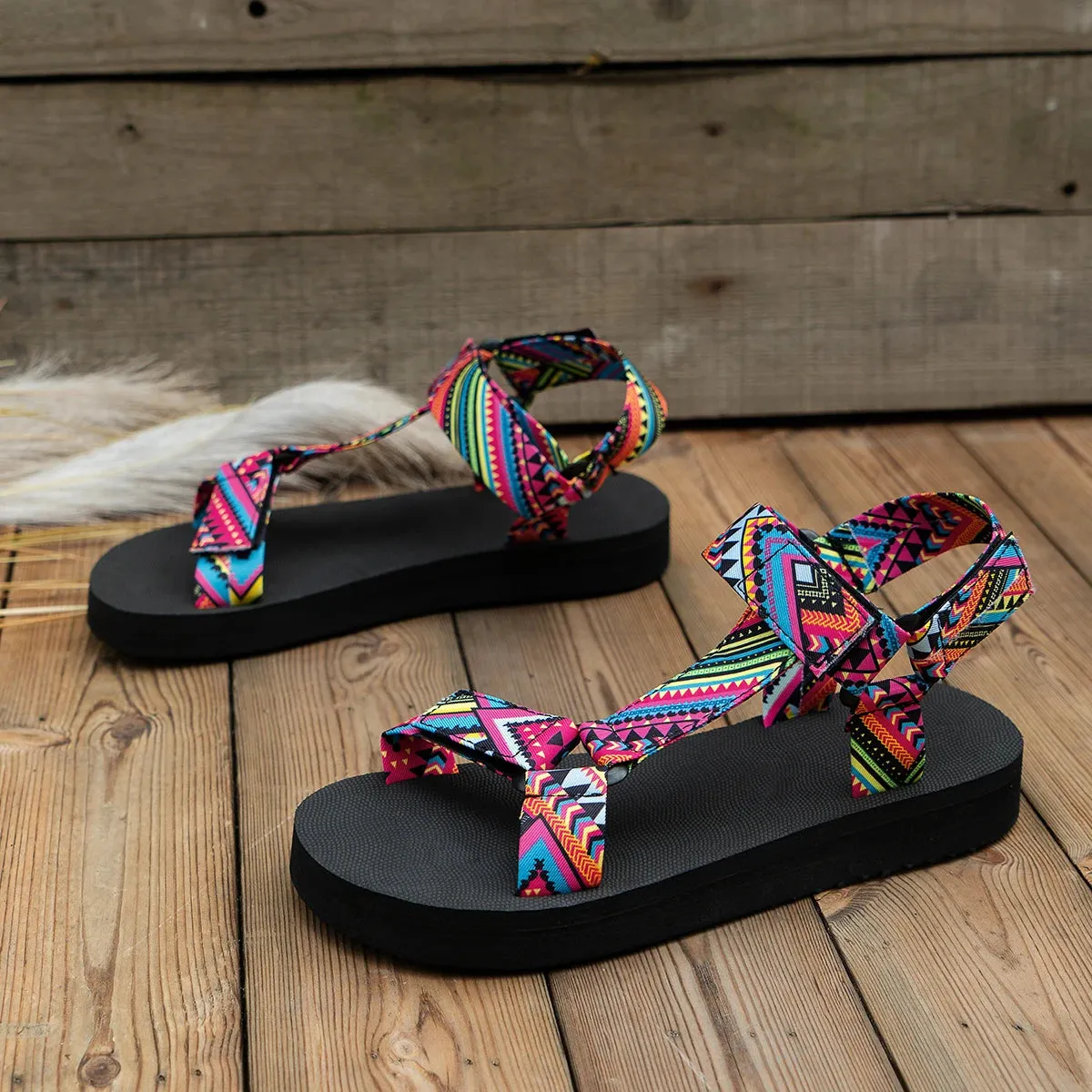 Women's Flat Hemp Rope Beach Sandals