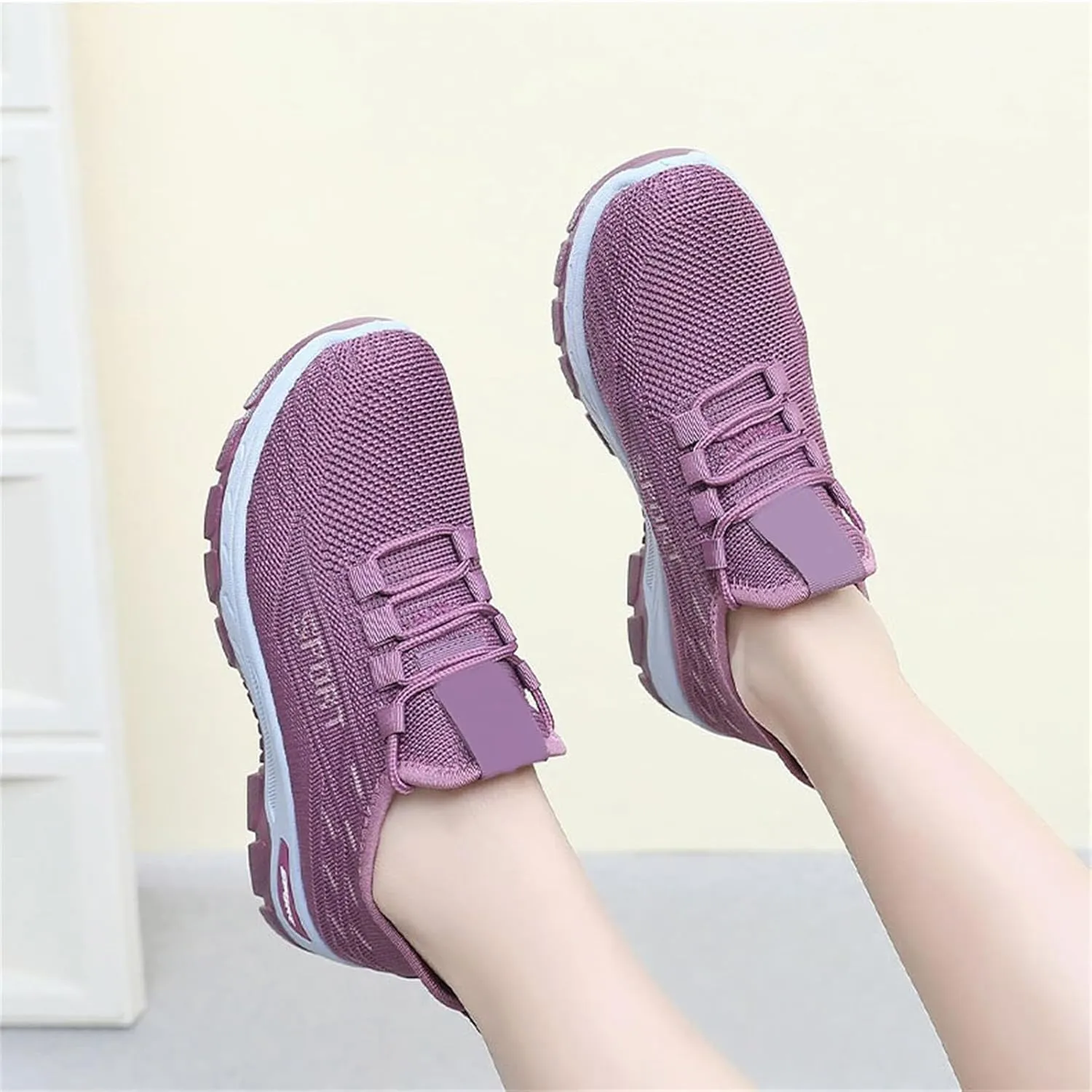 Womens Running Shoes Lightweight Breathable No Slip Sneakers Gym Athletic Workout Casual Sports Ladies Tennis Shoes