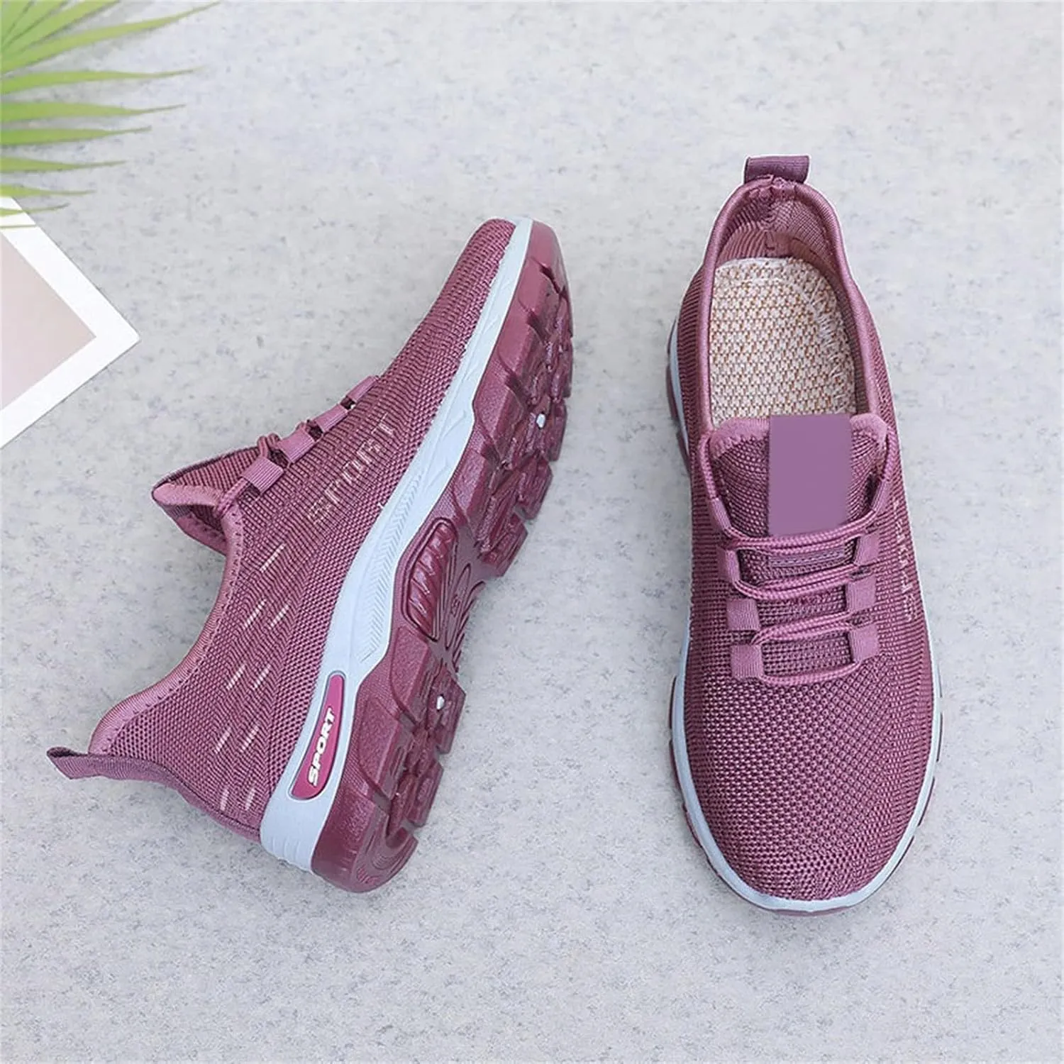 Womens Running Shoes Lightweight Breathable No Slip Sneakers Gym Athletic Workout Casual Sports Ladies Tennis Shoes